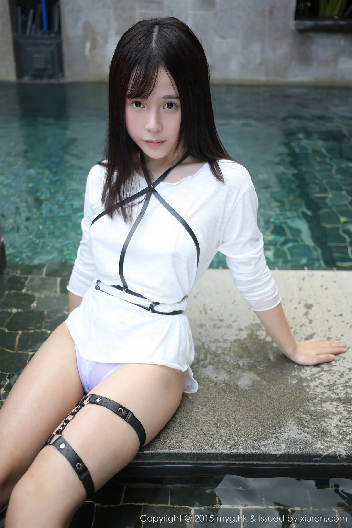 Xrmnw.Com[MyGirl美媛馆]Vol.170_Evelyn艾莉三亚旅拍白色连身裙真空湿身美乳凸点诱惑53P