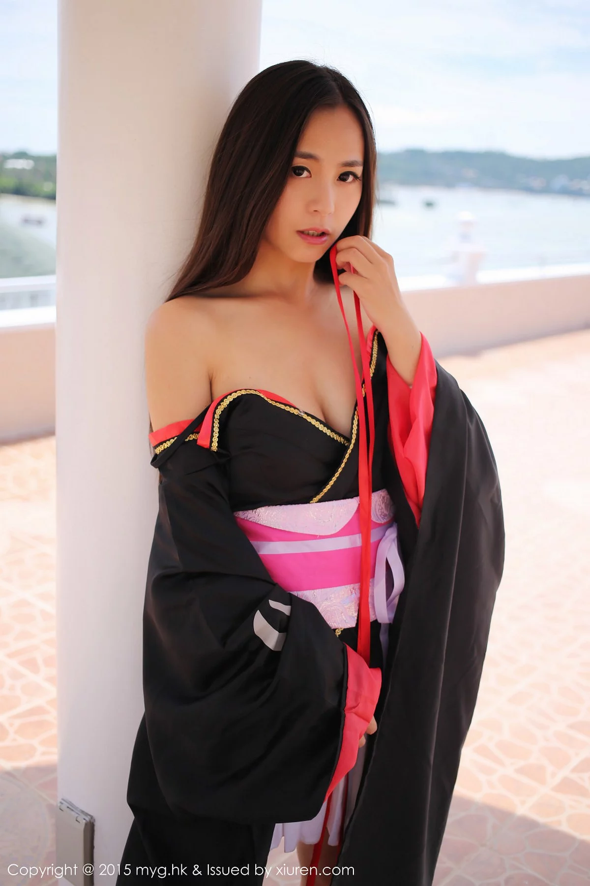 Xrmnw.Com[MyGirl美媛馆]Vol.136_嫩模Moa小姐菲律宾长滩旅拍日本和服秀完美曲线写真61P