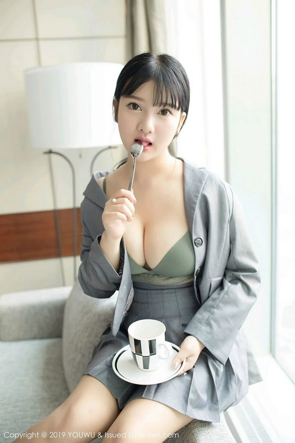 Xrmnw.Com[YouWu尤物馆]Vol.138_巨乳嫩模小尤奈私房黑色高叉连体内衣秀傲人豪乳诱惑写真59P