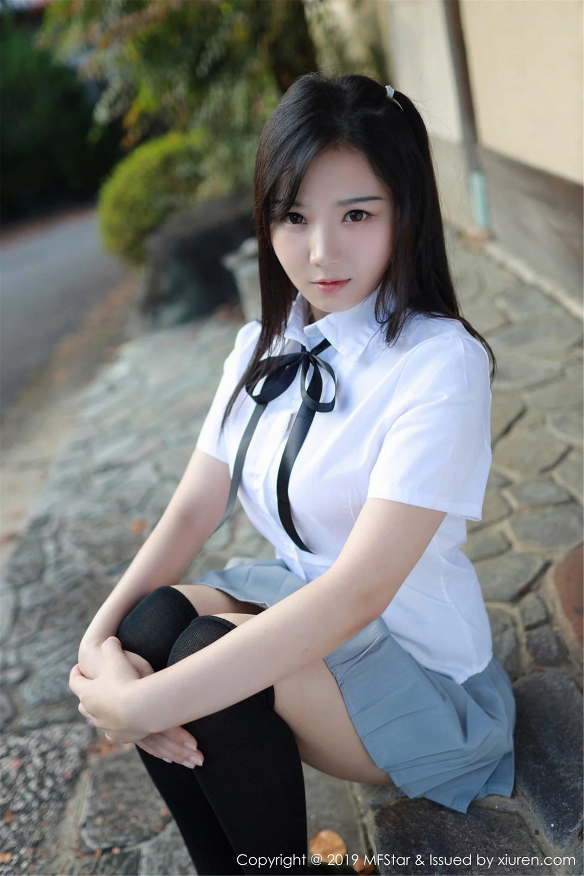 Xrmnw.Com[MFStar模范学院]Vol.193_女神徐微微miar日本旅拍户外学生JK制服清爽迷人写真40P