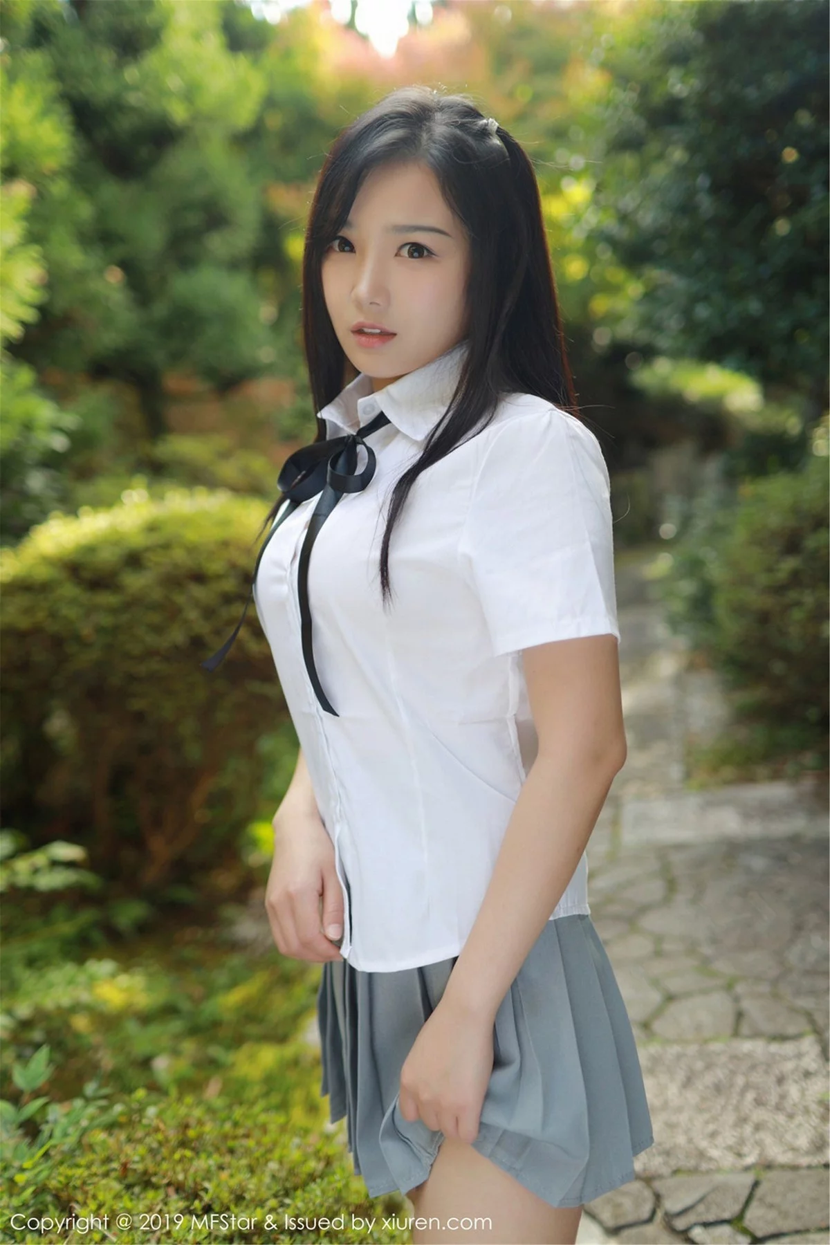 Xrmnw.Com[MFStar模范学院]Vol.193_女神徐微微miar日本旅拍户外学生JK制服清爽迷人写真40P