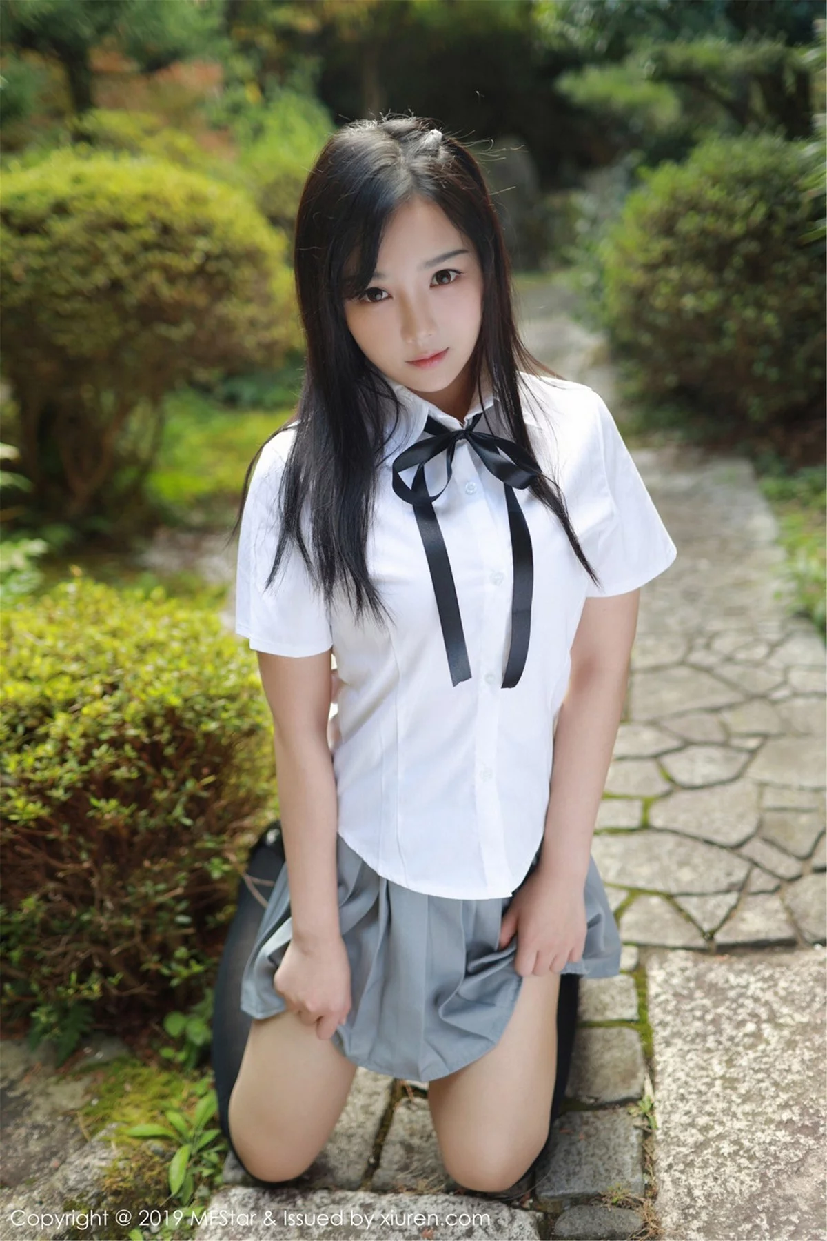 Xrmnw.Com[MFStar模范学院]Vol.193_女神徐微微miar日本旅拍户外学生JK制服清爽迷人写真40P