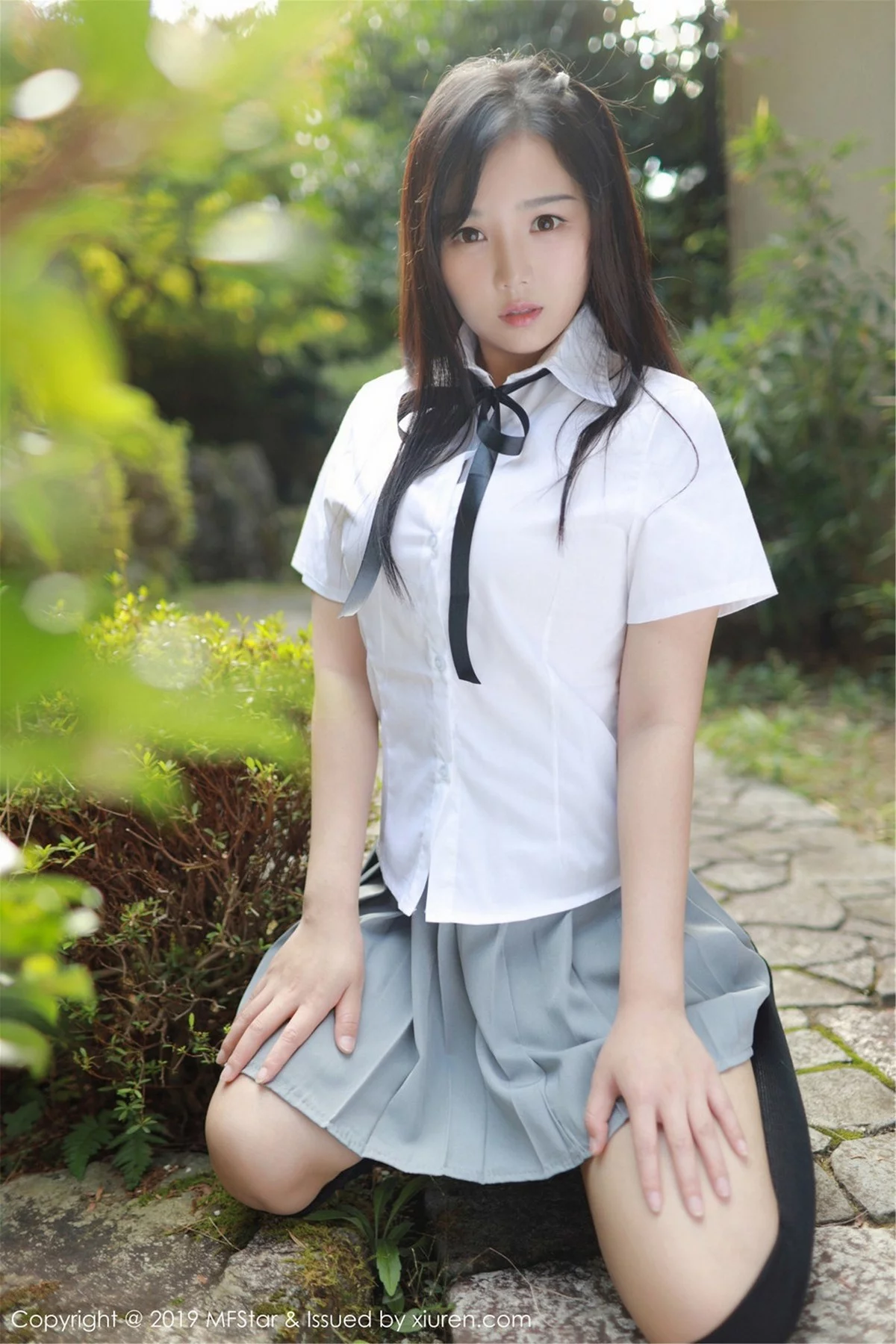 Xrmnw.Com[MFStar模范学院]Vol.193_女神徐微微miar日本旅拍户外学生JK制服清爽迷人写真40P