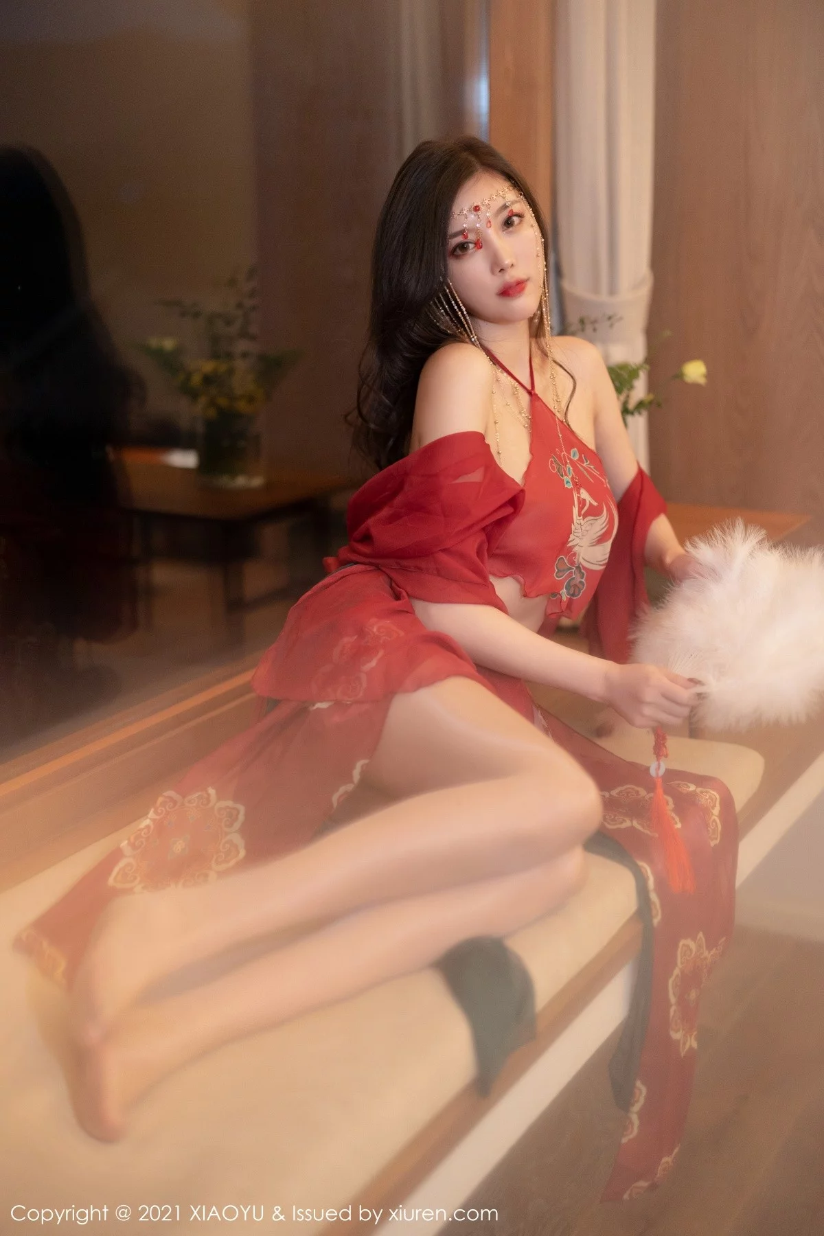 Xrmnw.Com[XiaoYu画语界]Vol.688_女神杨晨晨sugar丽江心愿旅拍私房红色古装肚兜撩人诱惑写真83P