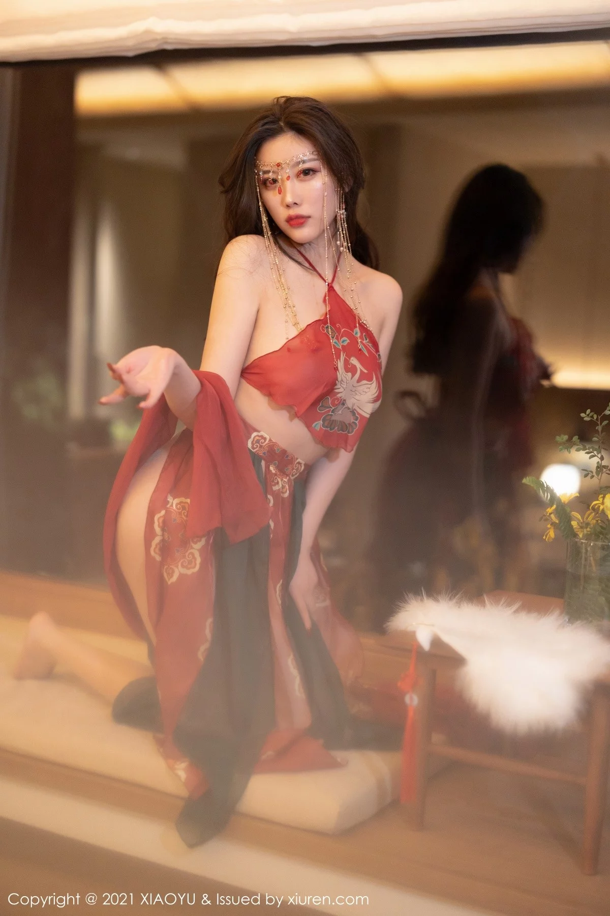 Xrmnw.Com[XiaoYu画语界]Vol.688_女神杨晨晨sugar丽江心愿旅拍私房红色古装肚兜撩人诱惑写真83P