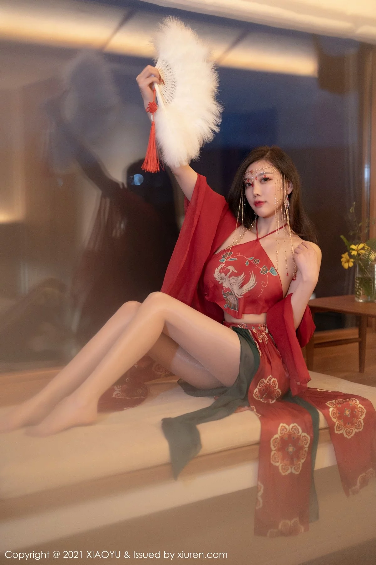 Xrmnw.Com[XiaoYu画语界]Vol.688_女神杨晨晨sugar丽江心愿旅拍私房红色古装肚兜撩人诱惑写真83P