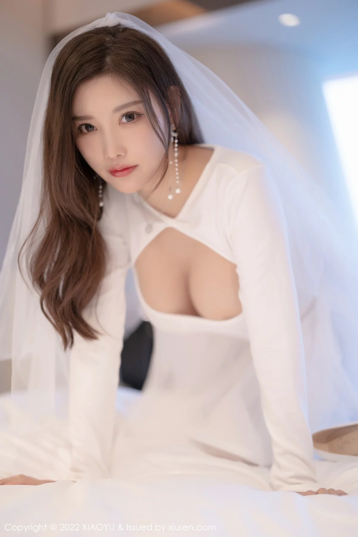 Xrmnw.Com[XiaoYu画语界]Vol.739_女神杨晨晨Yome性感白色婚纱配白丝袜秀完美身材惹火诱惑写真72P