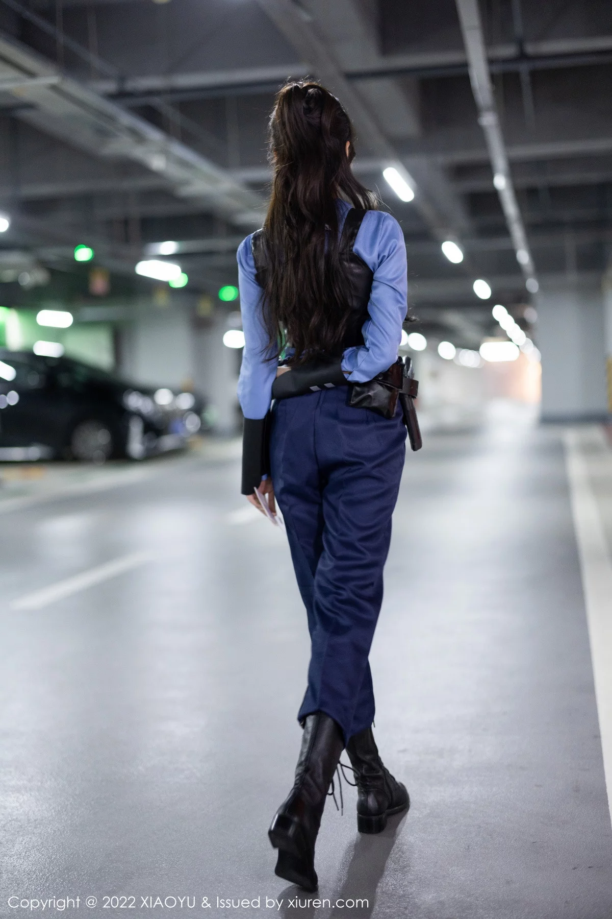 Xrmnw.Com[XiaoYu画语界]Vol.929_女神王馨瑶yanni脱蓝色女警官制服露黑色蕾丝内衣完美诱惑写真80P