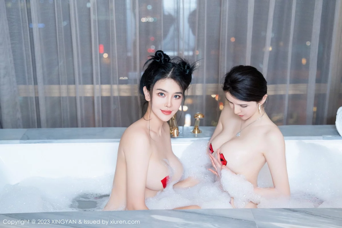 Xrmnw.Com[XINGYAN星颜社]VOL.168_女神刘钰儿＆李丽莎浴室场景性感姐妹花秀豪乳惹火诱惑写真80P