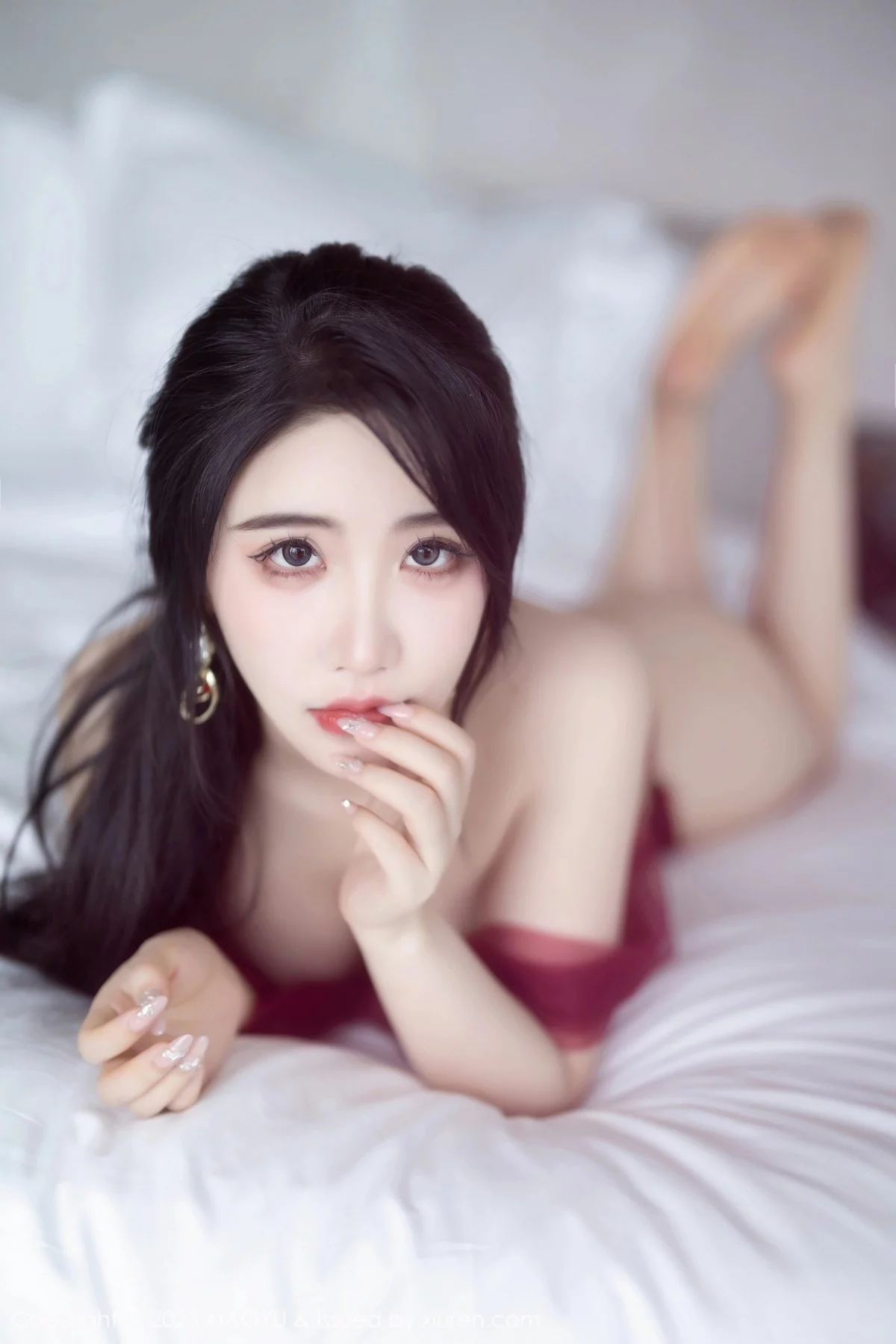 Xrmnw.Com[XiaoYu画语界]Vol.1010_女神Cherry樱桃酱性感红色飘纱情趣服秀火辣身材极致诱惑写真75P